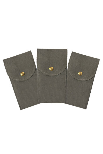 Choice 3Pcs-Gray Embers Watch Bag Blue Black Flannelette Gift Bag Travel Storage Case Durable Portable Watc