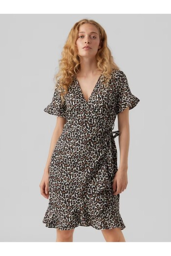 Vero Moda Vero Moda - Henna Animal Print Dress