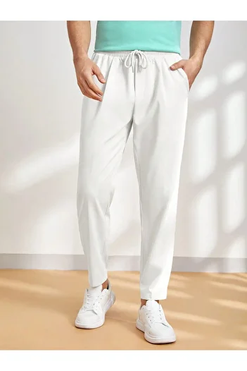 GENIUS STORE Men's Pants Elastic Waist Jogger Pants Fit Pants with Pockets Men-Jogger