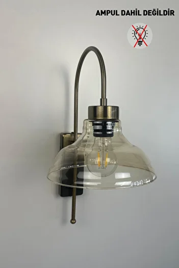 Bamyum Belivo Honey Color Glass Single Sconce Retro Pendant Lamp Restaurant Living Room Lighting