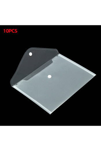 Choice Clear A5 Folder Bag 10Pcs Transparent Plastic Water Resistant File Holder File Paper Office Supplies
