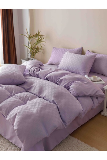 CHIRASO CHIRASO Jacquard & Finet Linen, Sheet 230x250cm, Duvet Cover, 4 Pillowcases