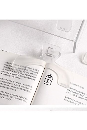 Choice SJ608-WE ins transparent treasure cover head book clip book clip practical note clip student fixed b