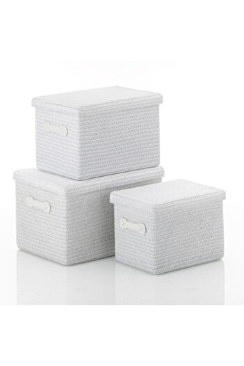 Kela RIMOSSA basket set 3 pcs white