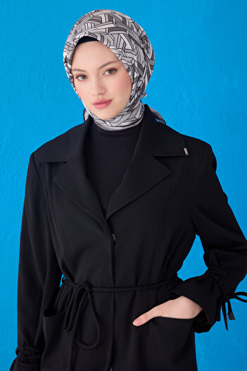 Belli Twill Pure Silk Scarf 4119D (Twi̇ll)-05