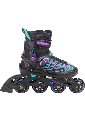 Raven Raven Cande Adjustable Rollers, Black/Purple, L(38-42)
