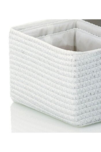 Kela RIMOSSA basket set 5 pcs, white plastic