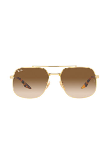 Ray-Ban Ray‑Ban RB3699 001/51 – Ochelari unisex, Aur (Arista), Lentile Brown Gradient, Mărime 56