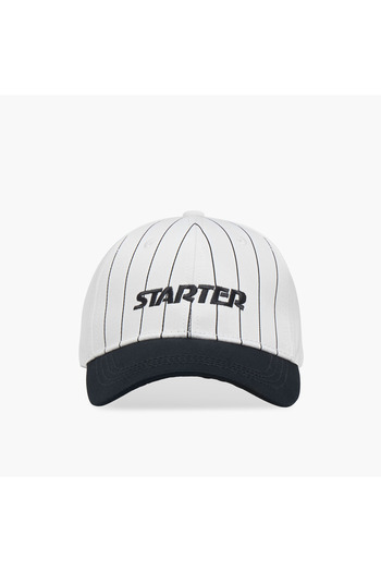 Starter Starter Striped Cap with Buckled Strap Closure