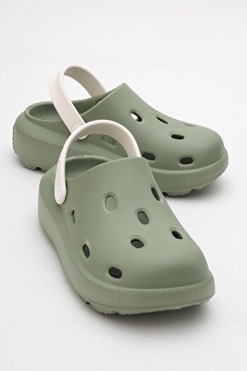 CCWAY AYAKKABI Women's Sabo Slippers Green