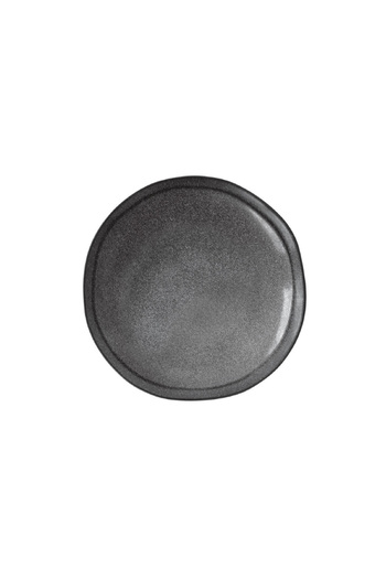 EasyLife Essential Round Shaped Easy Cleaning Stoneware Dessert Plate Dark Grey 21cm
