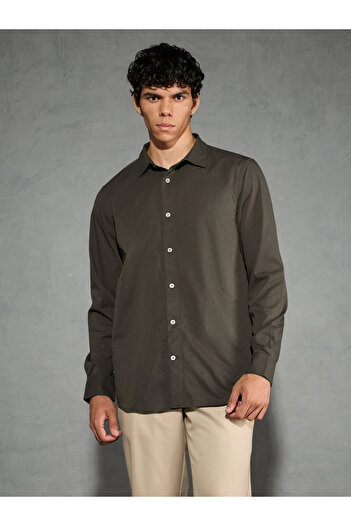 Technosport By Styli Solid 2-Way Stretch Long Sleeve Regular Fit Shirt