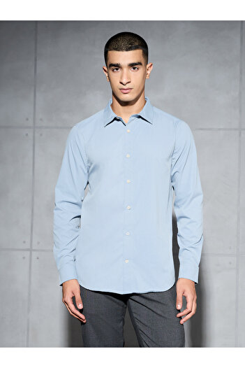 Technosport By Styli Men Solid Long Sleeve Regular Fit Shirt