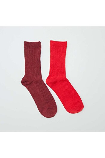 KIABI Wool socks RED