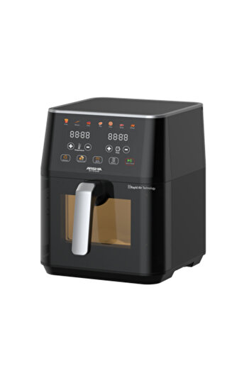 Arshia Cyclone Air Fryer 7.5L Capacity, Visible Window, Oil-Free Cooking with Rapid Air Technology