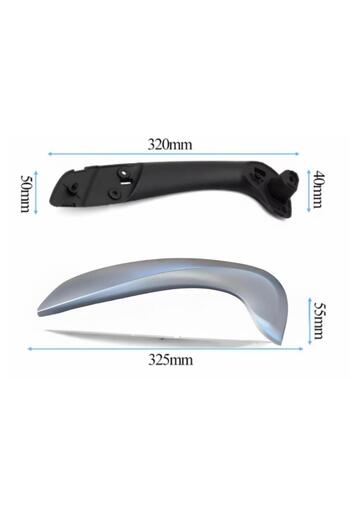 ZETOTO Fluence Megane 3 Door Door Inner Handle Grip Matte Chrome Lower and Upper Part Right Side 809600017R