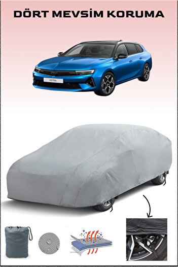 Breen Gray Opel Astra L Sports Tourer Car Tarpaulin Auto Tarpaulin Water-Sunproof