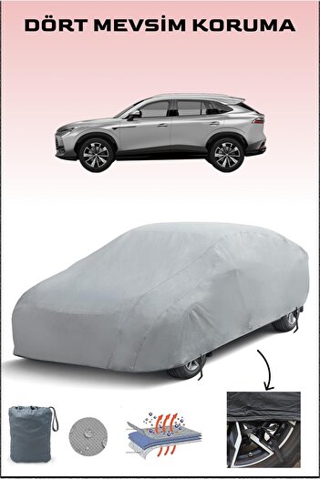 Breen Gray Mg Hs Car Tarpaulin Auto Tarpaulin Water-Sunproof