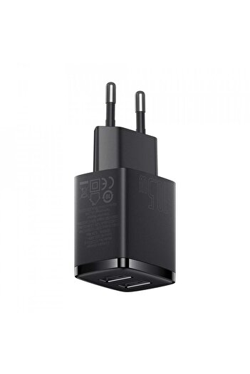 Baseus 2xUSB 10.5W wall charger, (CCXJ010201) - Black
