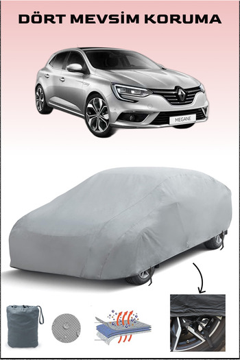 Breen Gray Renault Megane 4 Hatchback Car Tarpaulin Auto Tarpaulin Auto Cover