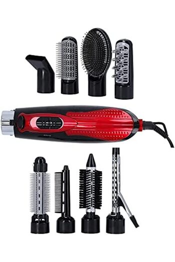 Olsenmark Multi Function Hair Styler, 8 In 1 - 3 Heat & 2 Speed Setting - 360 Degree Swivel Cord - S