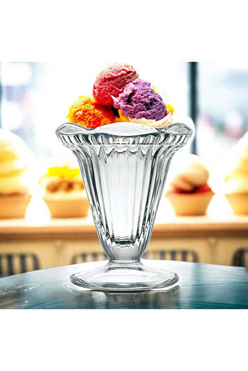 OEM Set of 6 ice cream or dessert cups, 6 x 20cl, very resistant glass