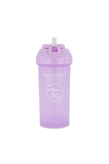 Twistshake Glass with Straw 360 ml (6+ Months) |   Purple