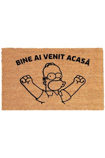 OEM Personalized Entry Mat with Simpson and Message - Welcome Home, 40x60 cm