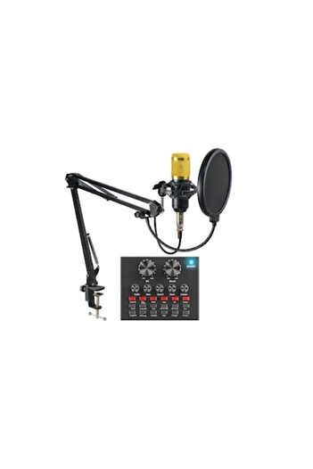 OEM Professional Audio Mixer and Microphone Set, MIC8, for podcast, recording, live, tiktok