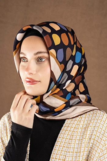 Akel Patterned Flossy Silk Scarf Collection