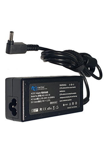 nelbo Compatible laptop charger, Asus Zenbook UX52, 45W 19V 2.37A, plug type 4.0 mm x 1.35 mm