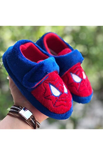 Pandalina Velcro Boys' Slippers Non-Slip Sole Kindergarten Nursery Home Shoes