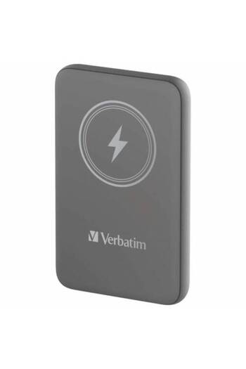 Verbatim Charge'n'Go Portable External Battery, 10000 mAh, PD 20W, Wireless 15W, USB-C, Gray