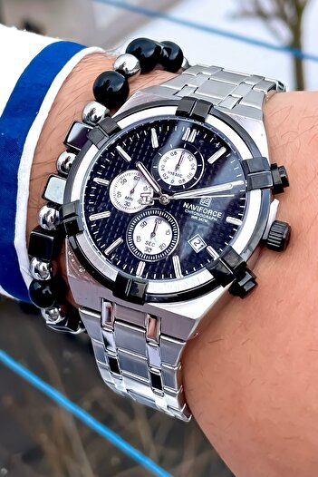 Naviforce New Season Steel Cord Men's Watch Bracelet with Gift