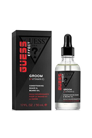 Guess Guess Effect Groom Conditioning Shave Beard Oil, 50 ml