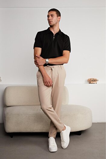 HA-KA GİYİM Erkek Yeni Sezon Jogger Pantolon Lastikli Bel Likralı Kordonlu Slim
