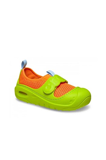 Crocs Swiftwater Splash K Kids Slippers - Lime / Orange