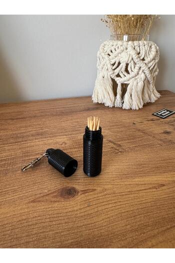 BatuBilge3d Portable Toothpick Holder Keychain |   3D Printing Pla |   Screw Cap |   8.5cm
