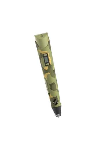 TECHSTAR Stilou de desen spațial 3D, camuflaj, ideal pentru începători, cu afișaj și folie multicoloră