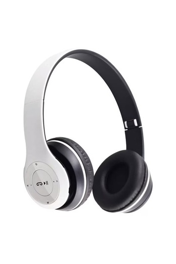 OEM Casti wireless P47, Bluetooth 5.0 + Edr, Stereo, Radio FM, MP3, microfon, alb