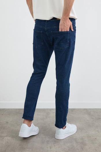 Fulla Moda Skinny Jean παντελόνι με φερμουάρ