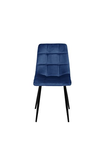 rexa CHILLI Dark Blue Velvet Chair – Elegant Accent Seating with Luxurious Comfort