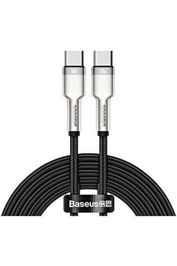 Baseus Cafule Series 100W PD 5A Type C Cable, Nylon Braided Fast Data Transfer Cable for MacBook, iP