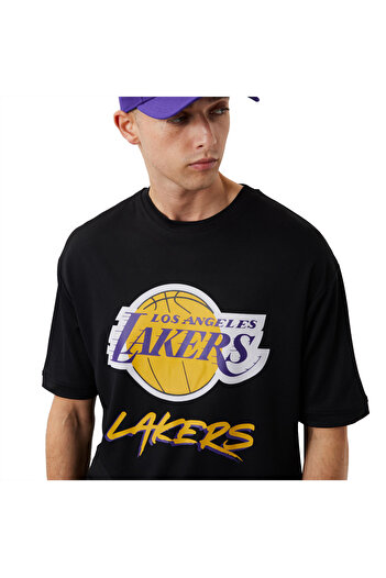 NEW ERA New Era NBA Los Angeles Lakers Script Mesh Tee, Men's T-shirt