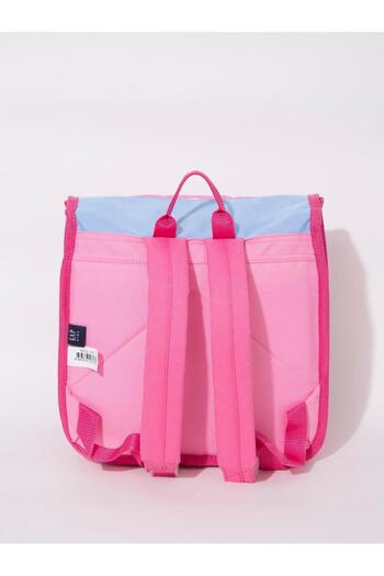 GAP 12827 Pink Heart Patterned Girl's Kindergarten Bag with Lid