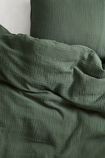 H&M Tek Kişilik Muslin Nevresim Takımı