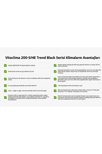 Viessmann Vitoclima 200 Trend Black 9.000 BTU İnverter Split Klima R32 A++ Siyah 2025 (Montaj Dahil)