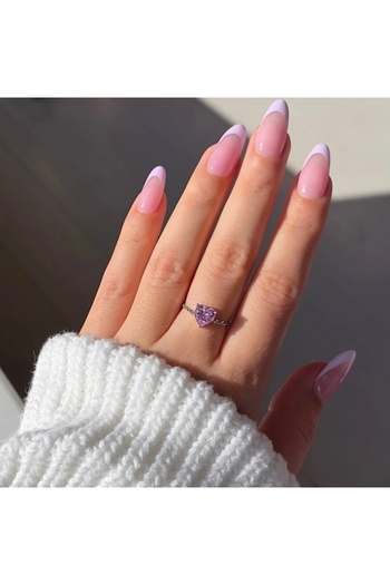Reorah Collection Kalpli Chain Yüzük Pembe 925 Ayar Gümüş