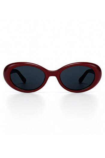 Lexi Bella Burgundy Women's Sunglasses with Uv 400 Protection Burgundy Color Frame Ce Certificated Sunglasses