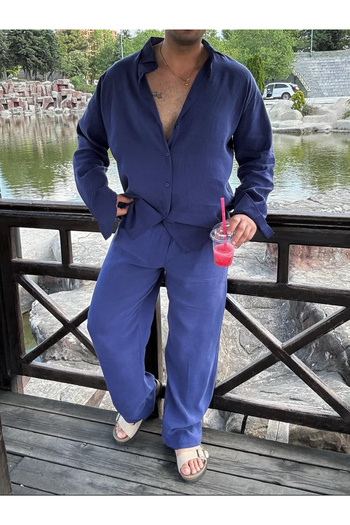 Butik Ross Dark Blue Bottom-Up Set